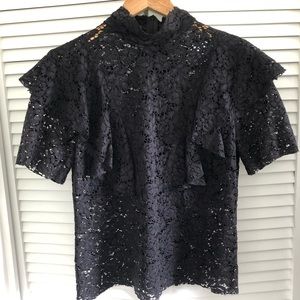 Zara Black lace top